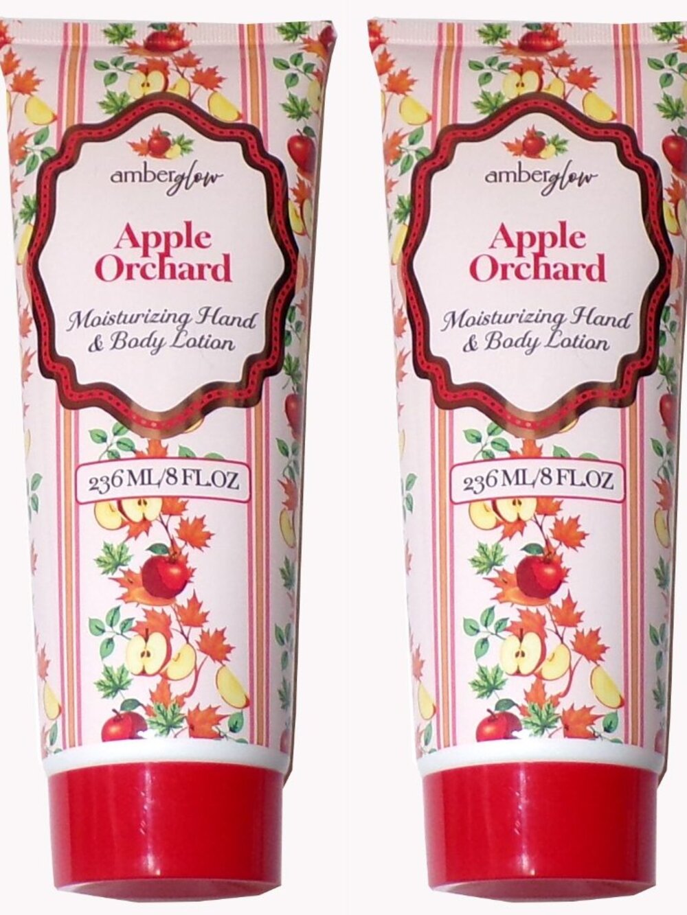 Amber Glow Hand and Body Lotions - Apple Orchard Moisturizing (Set of 2)